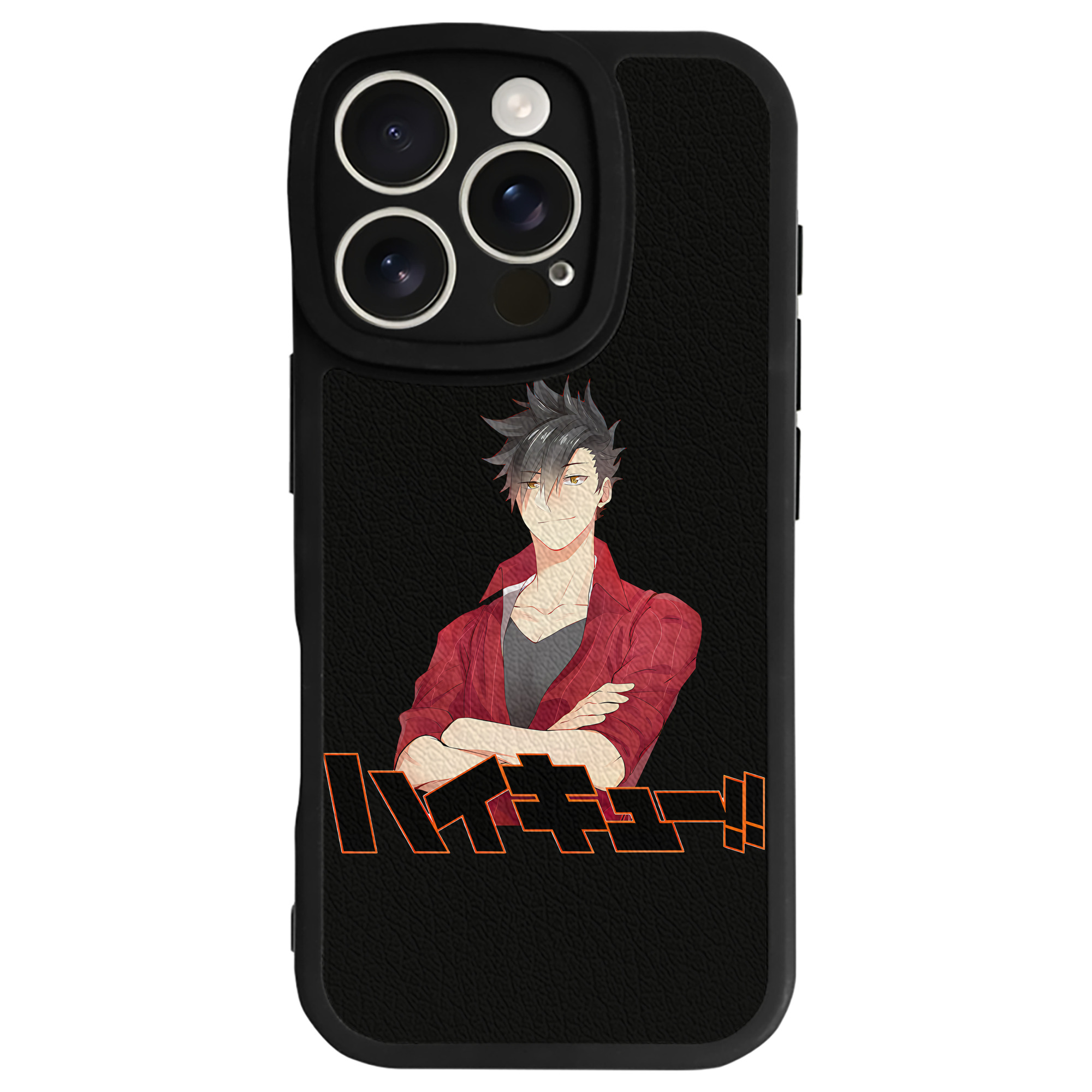 （画像用） ハイキュー!! Haikyu!! 【iPhone 16シリーズ対応】シリコンスマホケース（レザー調） 材質：シリコン